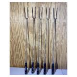 Set of 5 Hot Dog Weenie Roasting Metal Forks