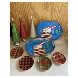 Christmas Decor Inc Trees Trays & Plates