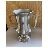Another Silver Tone Trophy Style Vase Urn