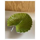 Mariposa Green Leaf Art Bowl Made in Mexico