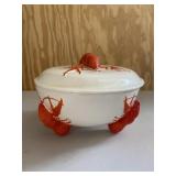 Dresden Germany Vintage Lobster Pot with Lid