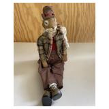 Squirrel in Mans Clothes Figurine Fall Decor