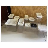 Clear Plastic Storage Containers with Lids Lot