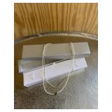 Modern Heart Necklace with Box