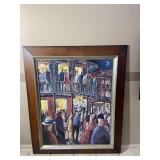 Large New Orleans French Quarter Framed Print