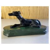 Black Greyhound Art Deco Figurine Thomas Blakemore