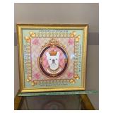 White French Bull Dog with Crown Art Print