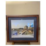 Evansville Indiana Riverfront Framed Photograph