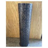 Pier 1 Pierced Metal Tall Candle Holder Room Decor