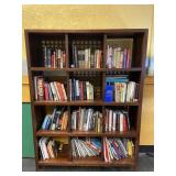 Nice Wood Bookshelf & Books Contents Inc