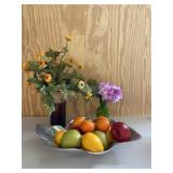 Flowers & Fruit Home Decor Lot