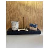 Home Decor Lot Inc Black Shelf & Horn