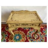 French Style Hand Painted Accent Table Vintage