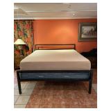 Nice Black Metal Platform Bed Frame & Mattress