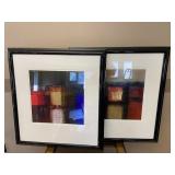 Pair of 2 Black Framed Art Prints
