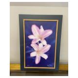 Pink Daylily Flowers Numbered Art Work