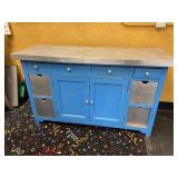 Nice Blue Utility Storage Cabinet