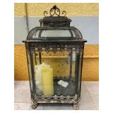Glass Lantern & Candle Home Decor