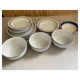 Large Group White Bowls & Plates Lot