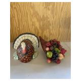 Thanksgiving Turkey & Cornucopia Fall Decor