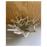 Large Wooden Antler Style Bowl