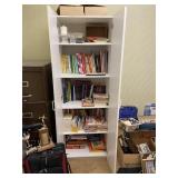 White 2 Door Cabinet & Vintage Cookbooks