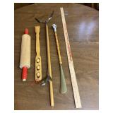 Rolling Pin Back Scratchers Yard Stick Etc