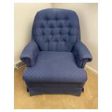 Dark Blue Lounger Arm Chair