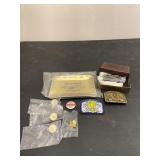 Coal Miners Belt Buckles Safety Award & Pins