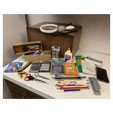 Office Supplies Calculators Pencils Vintage