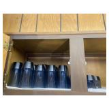 Set of Blue Drinking Glasses Large & Small