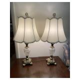 Nice Pair of Lamps White Shade