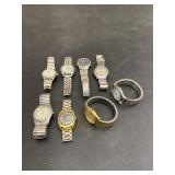 Wrist Watches Group of 8 Mens & Womens