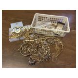 Gold Tone Fashion Jewelry Earrings Necklaces