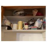 Cooking & Kitchen Supplies Top 2 Shelves Contents