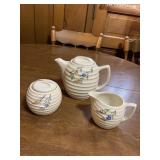 Vintage Tea Set Flower Accent Made in USA