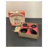Greycraft Mini Cast Iron Pots & Pan Set with Box