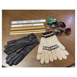 Old Gloves Rulers Sunglasses Etc