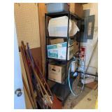 Left Side of Storage Shed Inc Metal Shelf