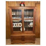 Nice Solid Wood China Cabinet Bookcase No Contents