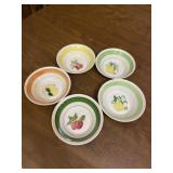Lunastone 5 Colorful Fruit Theme Bowls