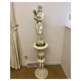 Lady with Grapes Statue & Matching Pedestal