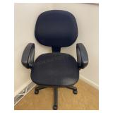 Black Rolling Office Desk Chair