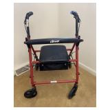 Drive Handicap Rolling Walker with Seat
