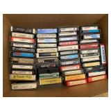 Box of 8 Track Cassettes Inc Tom Petty Aerosmith