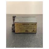 Abraham Lincoln Log House Coin Bank
