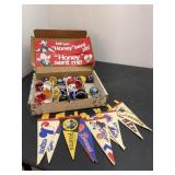 Mini Sports Collector Helmets & Team Pennants