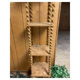 Macrame Wooden Plant Hanging Shelf Vintage