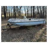 Winn Boat & Trailer w/ Mercruiser Motor & Prop