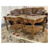 Solid Wood Matching Lamp Tables